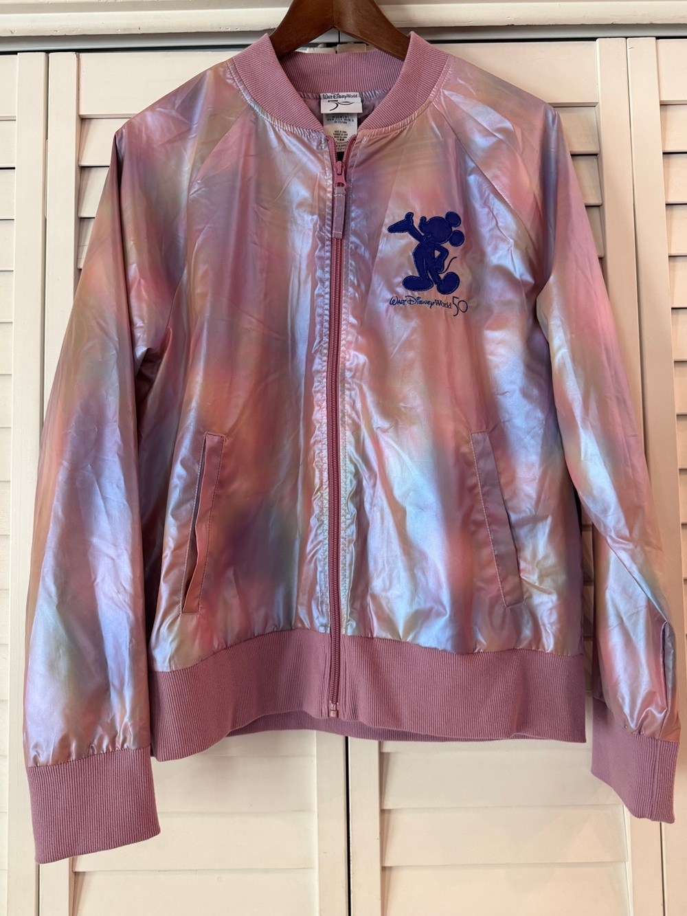 Walt Disney World 50th Anniversary EARidescent Bomber Jacket 2021 - Size L